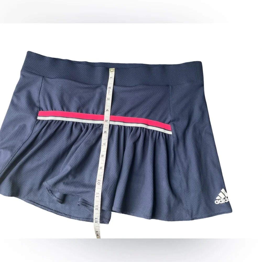 Adidas Women's Navy Skirt with Pink Accent Climate Skirt Size M